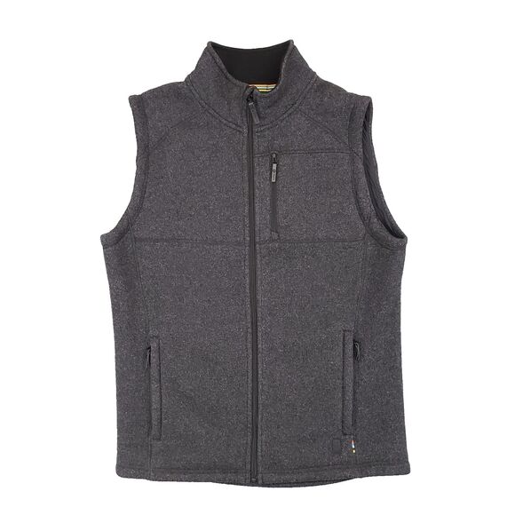Smartwool Echo Lake Vest Mens M Gray Merino Wool Blend Full Zip Hiking Outdoors - Picture 1 of 7